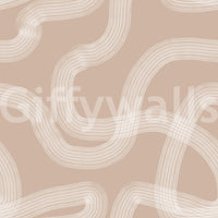 Soft sand pattern wallpaper for spa-like interior feel.

