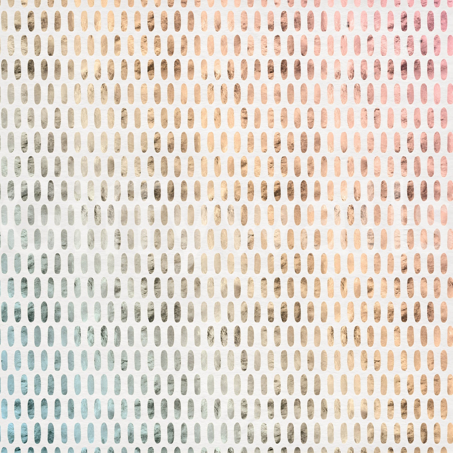 Iridescent Ovals on Soft White Wall Mural