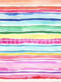 Joyful multicolor striped wallpaper for energetic rooms


