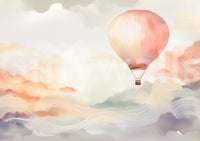 Elegant Balloon Ride Wall Mural for Soft, Dreamy Vibes

