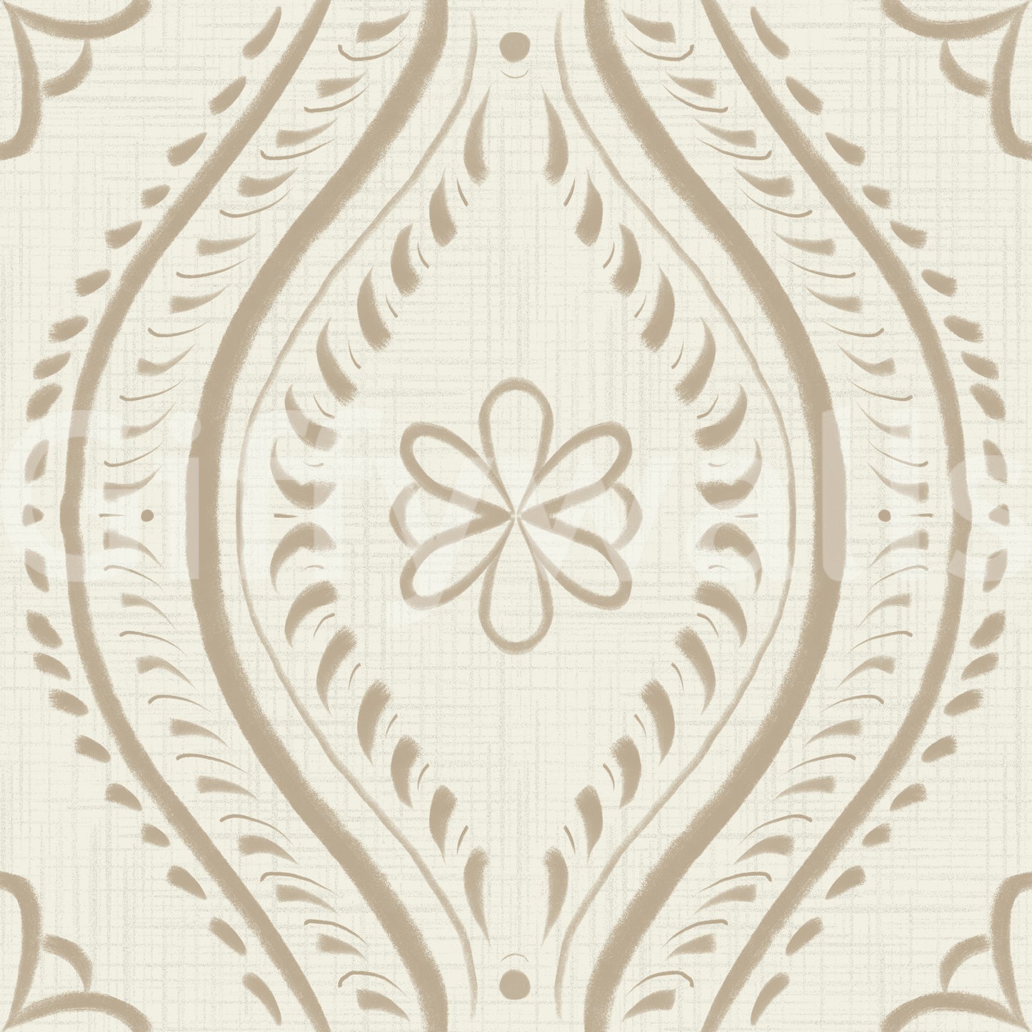 Elegant safari wallpaper with a bright ogee twist

