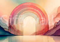 Colorful and serene Rainbow Dream Arches wall art

