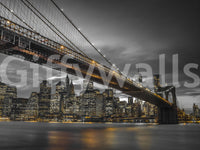 New York's Brooklyn Bridge mural for a bold look

