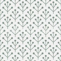 Fresh wall design with subtle leafy patterns

