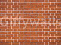 Exposed brick look wall mural design