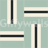 Eye-catching geometric wallpaper with bold patterns

