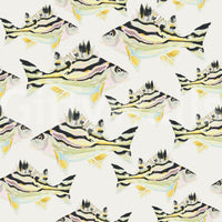 Flowing fish design wallpaper for relaxing interiors

