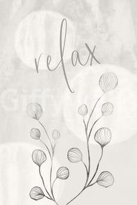 Relax Wall Mural with balanced earthy tones and simplicity

