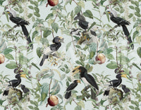 Earth-toned wallpaper with complete savannah imagery

