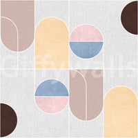 Geometric 08 wallpaper with bold, angular design

