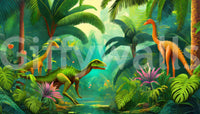 Jurassic Oasis wall design for nature-inspired rooms

