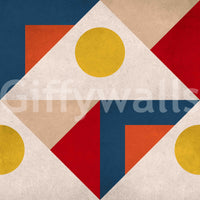 Colorful Mid Century Multicolor wallpaper for stylish interiors

