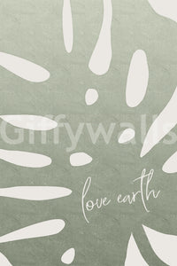 Love earth concept wall mural

