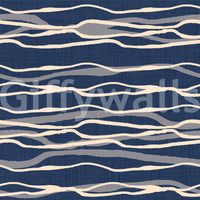 Soft stripes evoking ocean movement
