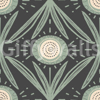 Cottage-inspired wallpaper with bold contrast
