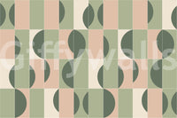 Wall mural with structured tile layout

