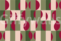 Decorative mural wallpaper with gentle tile prints

