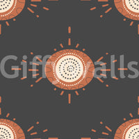 Scandinavian floral wallpaper with vintage character

