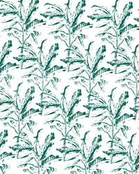 Wall mural with handcrafted botanical textures

