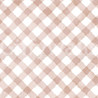 Subtle pink gingham wallpaper for interiors
