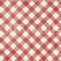 Traditional gingham pattern with artistic twist

