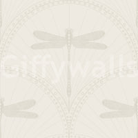 Dragonfly wallpaper with vintage rhythm
