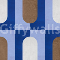 Wallpaper with modern vintage color palette

