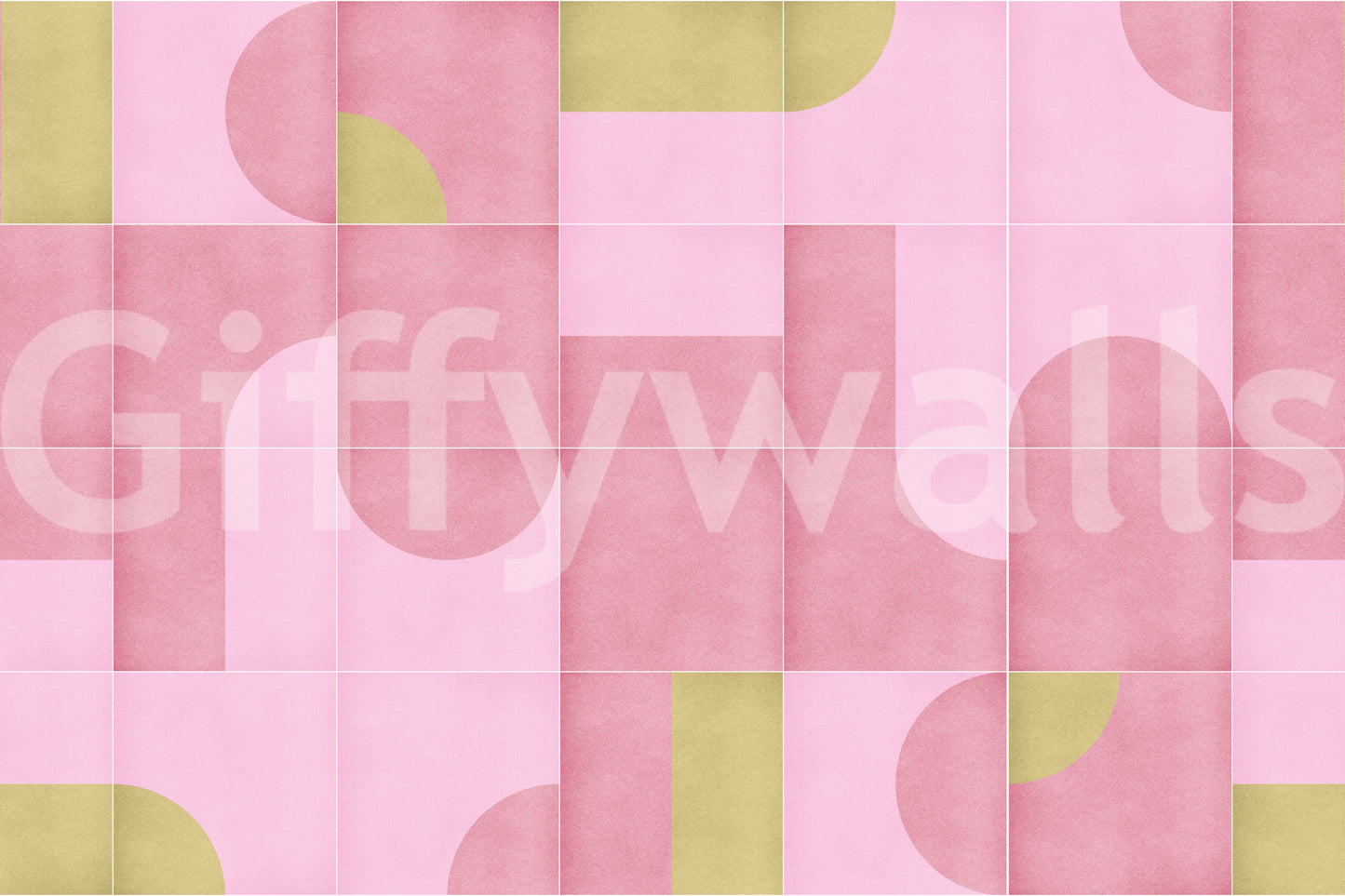 Warm vintage look with tile wallpaper