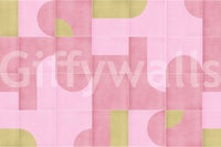 Warm vintage look with tile wallpaper