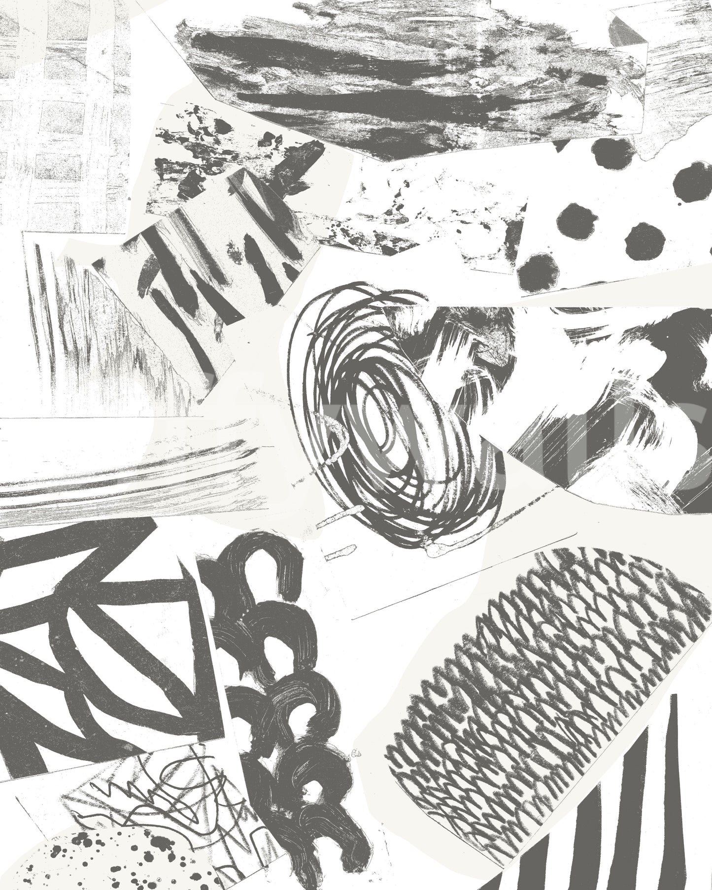 Modern artistic wallpaper with soft brush marks

