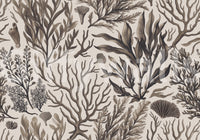 Soft underwater-inspired mural wallpaper design

