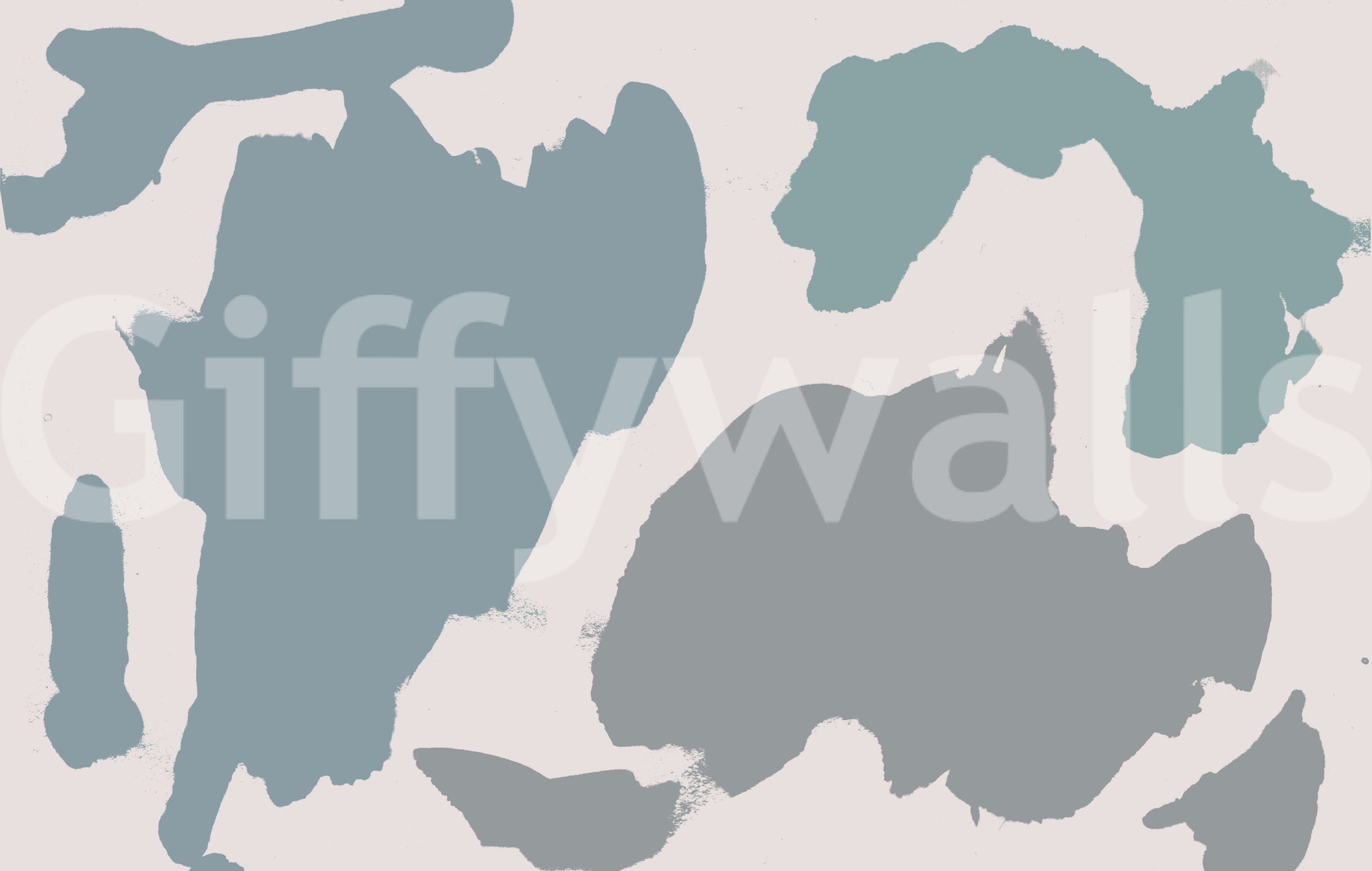 Simple mural wallpaper with layered tones

