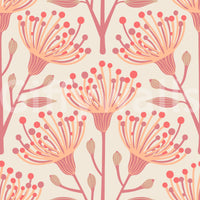 The Eucalyptus Floral mural gives the space a natural and quiet touch.

