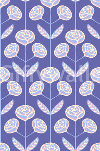 Dynamic and flowing leaf and flower shapes.

