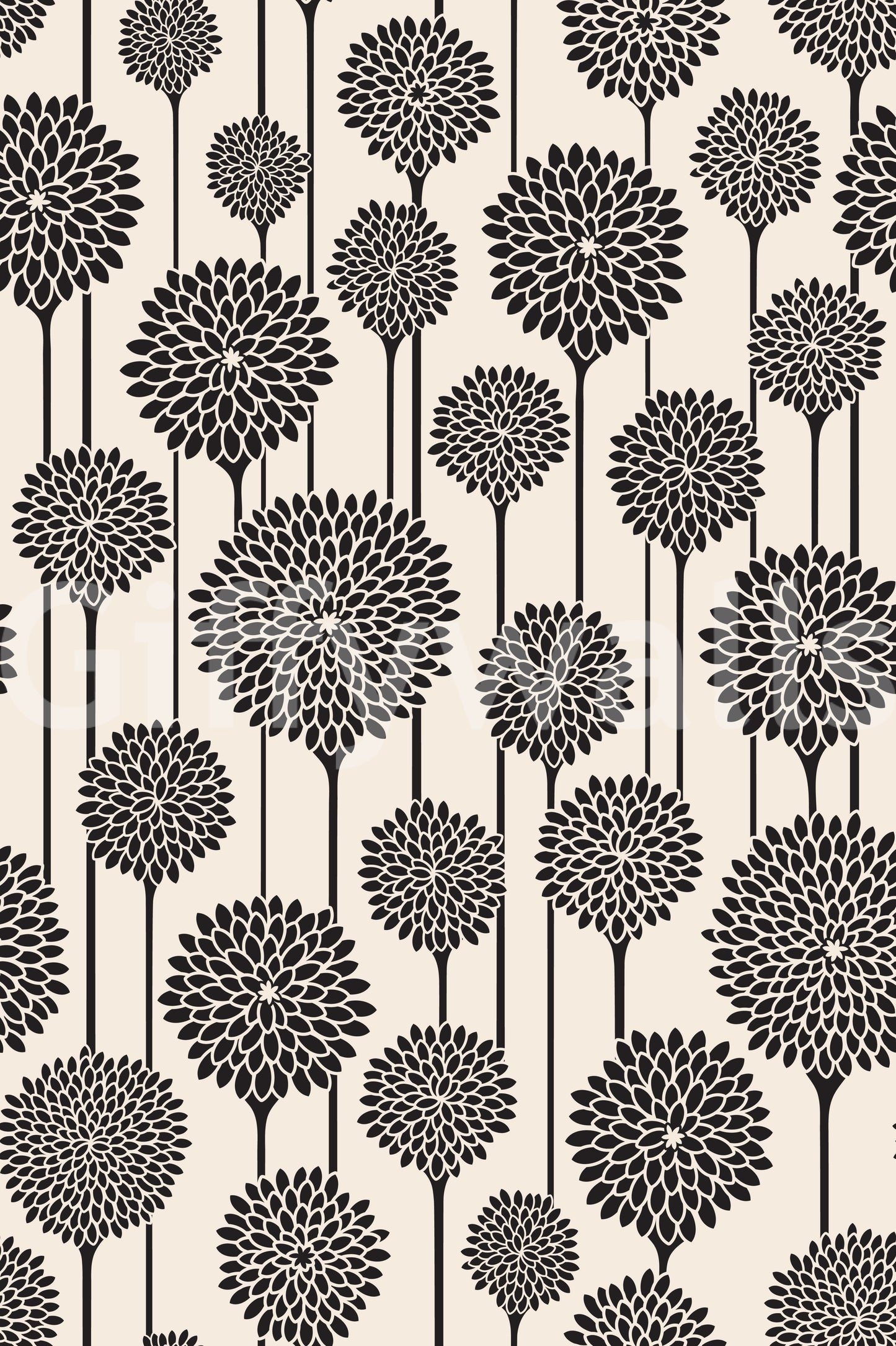 Peel and stick black and white wallpaper
