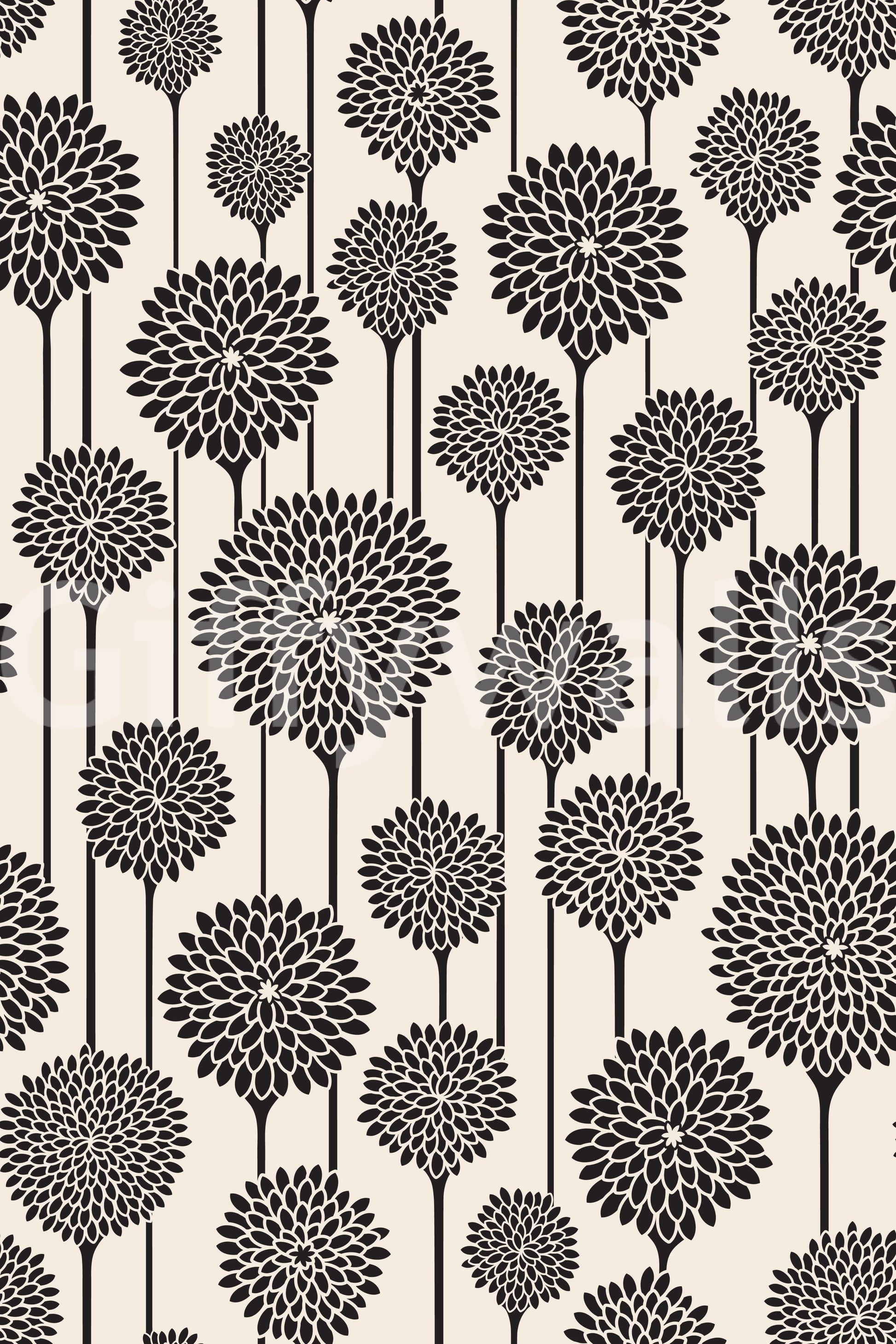 Peel and stick black and white wallpaper
