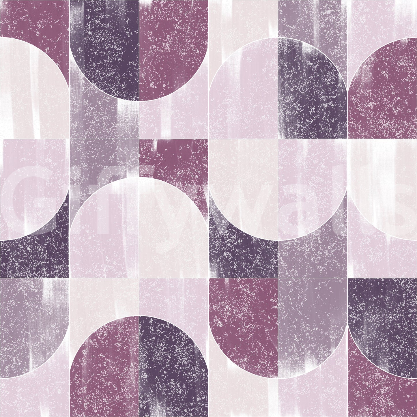 Unique geometric pattern for walls.

