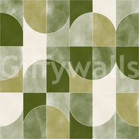 Unique geometric pattern for walls.

