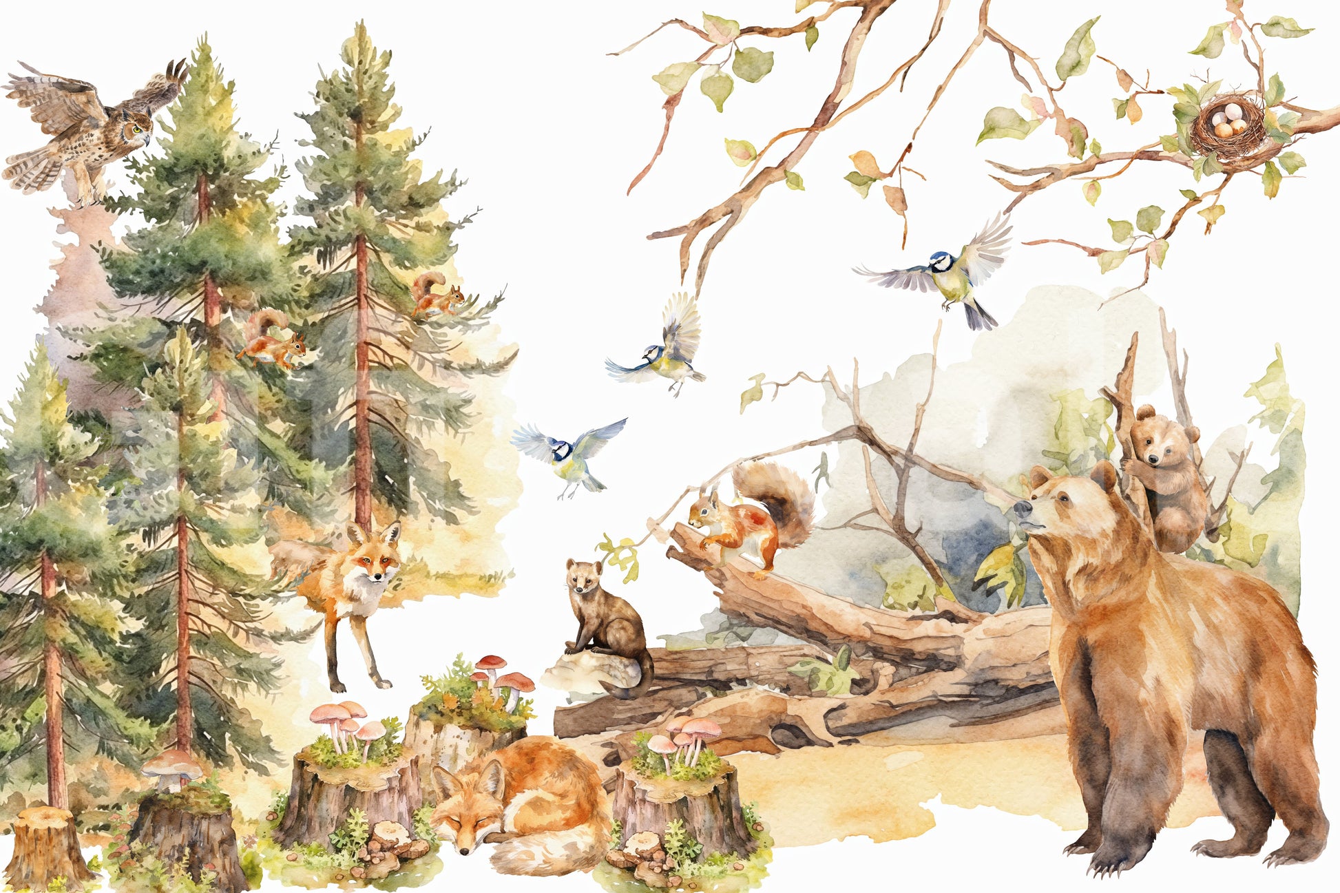 Focus on soft textures and flowing artistic style.

