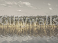 Soft sky and grass print
