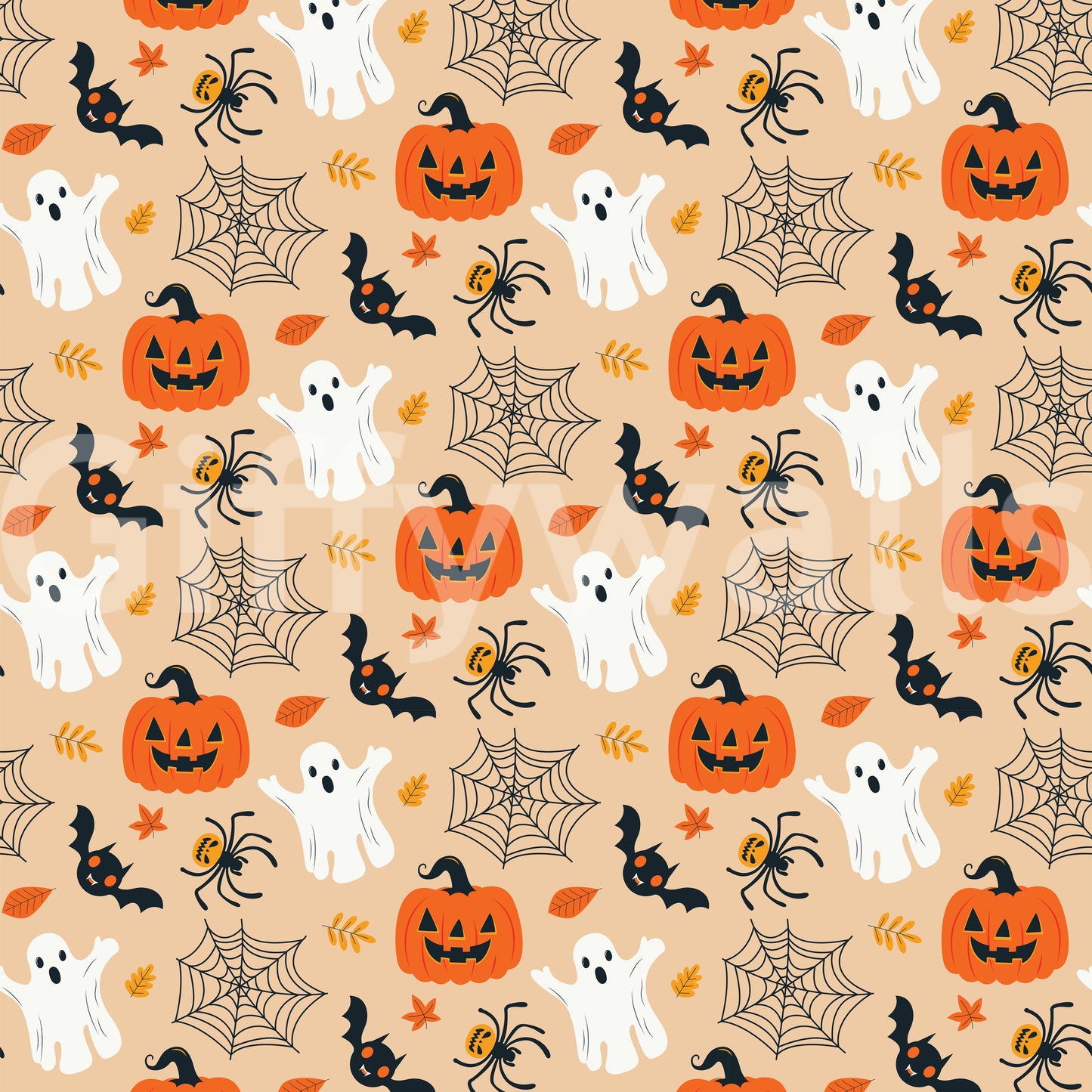 Spooky Season Friends pumpkin wallpaper