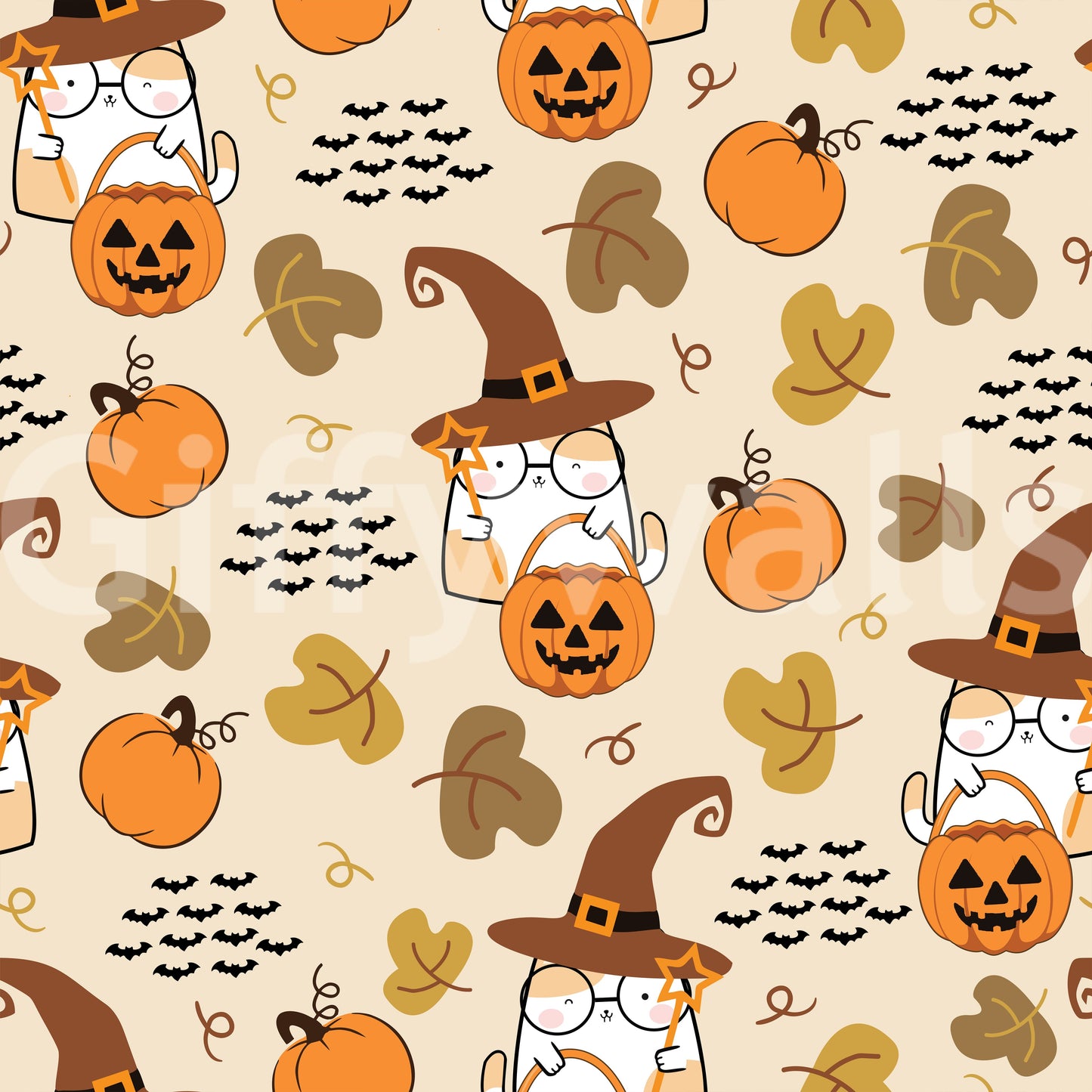 Halloween Cute Cats eerie wallpaper for walls