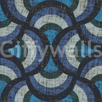 Artistic blue circles wallpaper
