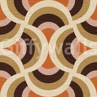 Classic circle pattern mural
