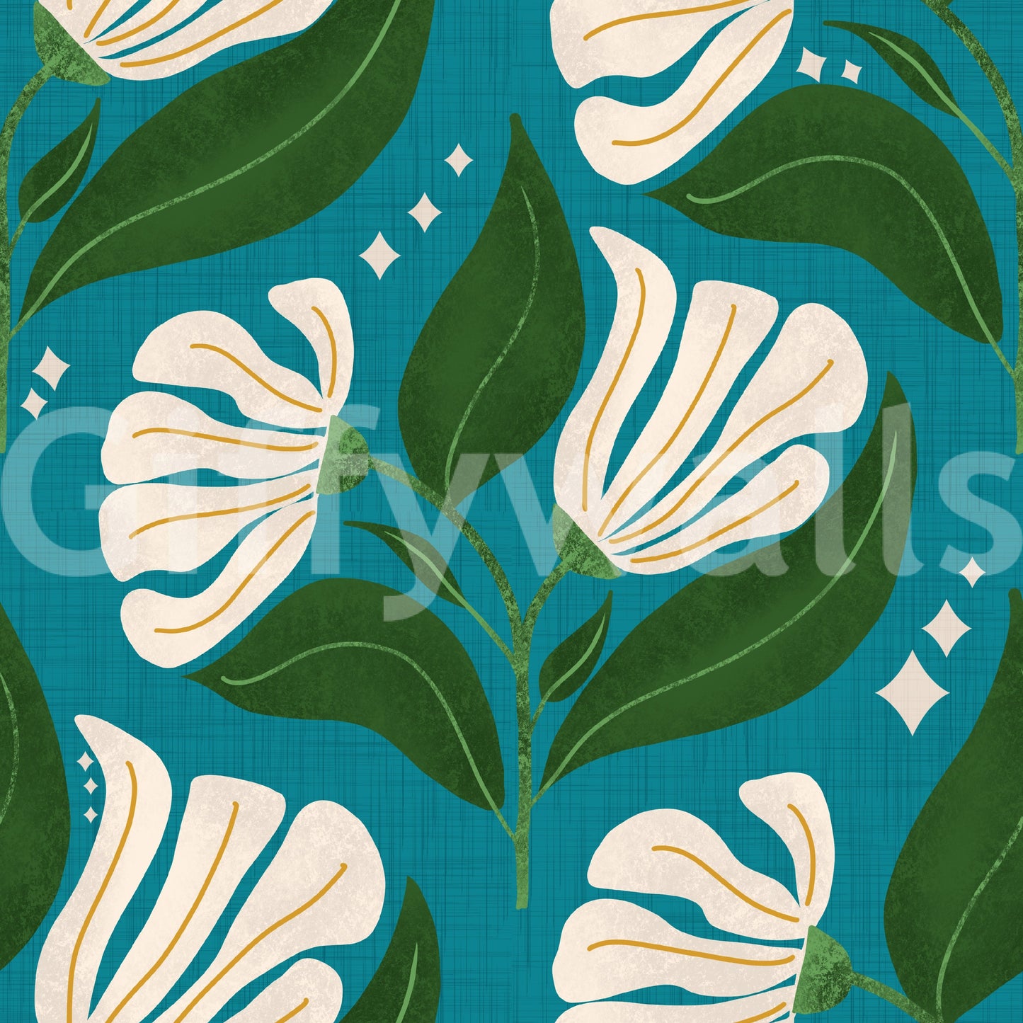 Provides a lively and artistic backdrop.
