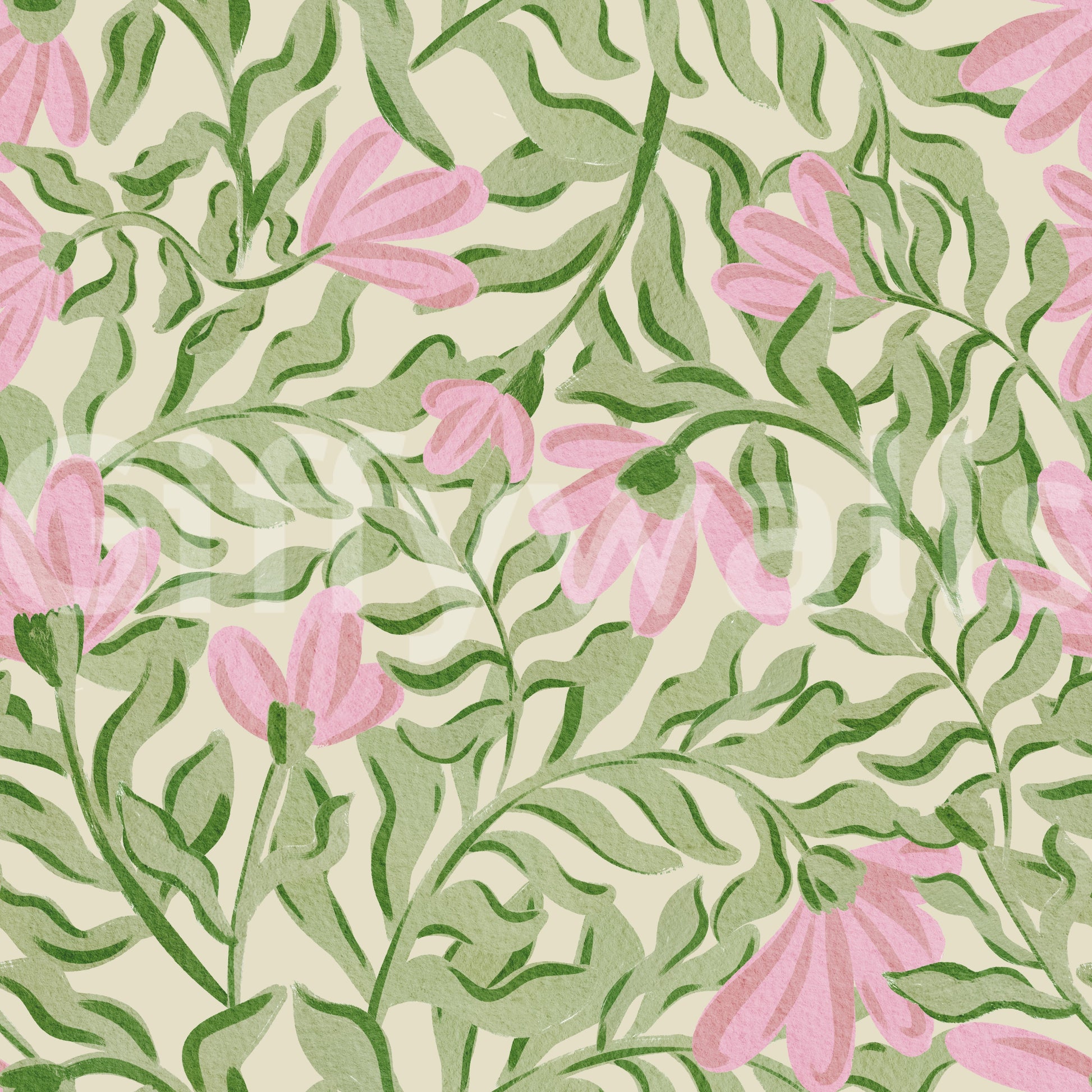 Unique flower wallpaper with a creative twist.

