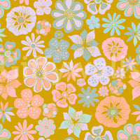 Unique floral wallpaper with a creative twist.

