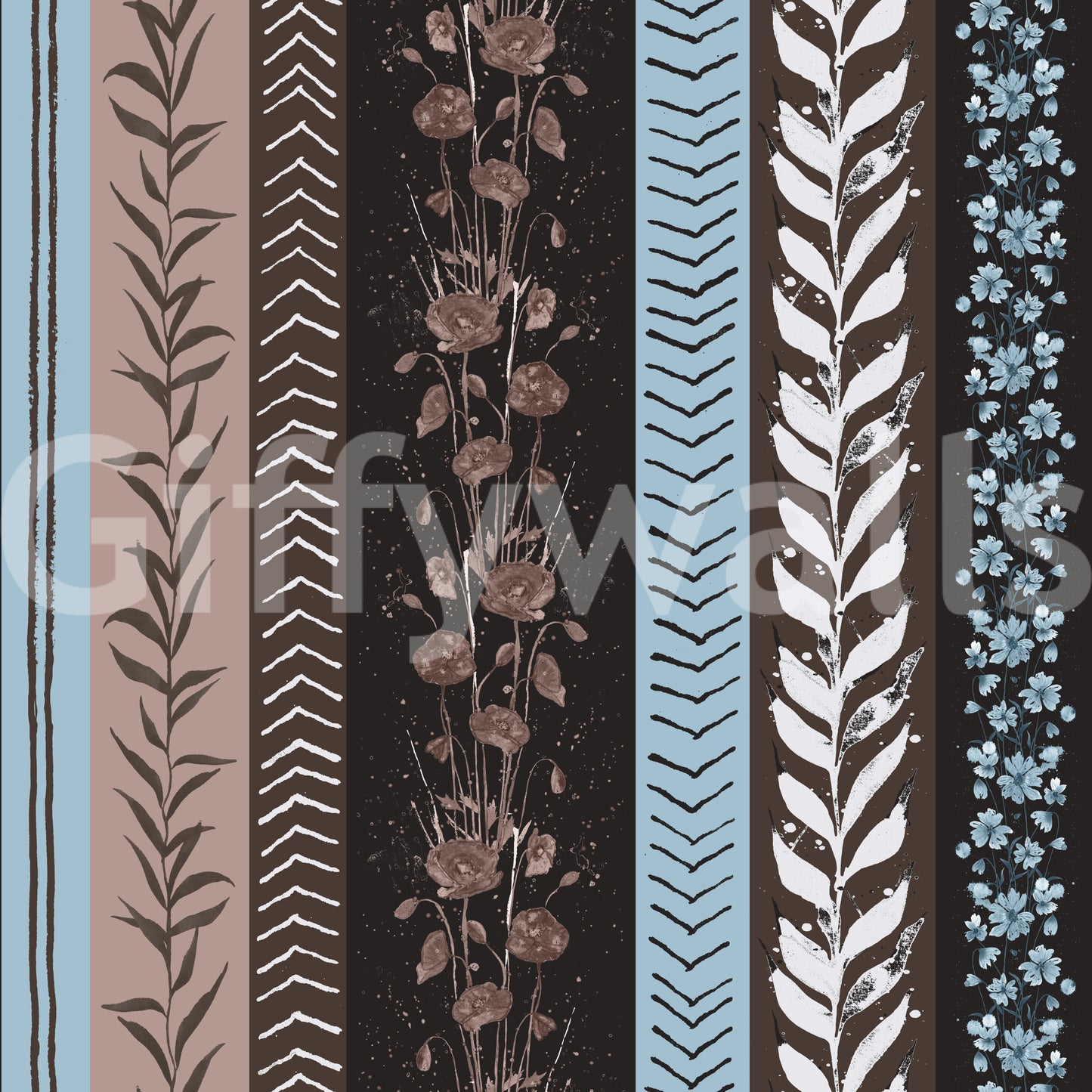 Unique striped wallpaper with a creative twist.

