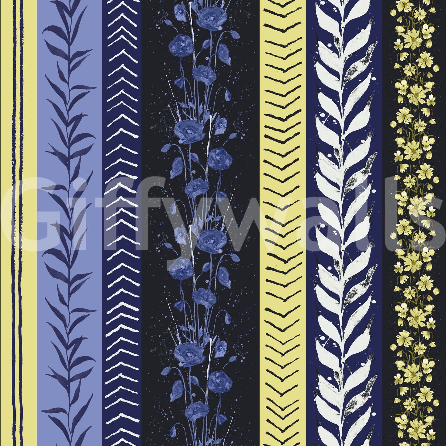 Unique striped wallpaper with a creative twist.

