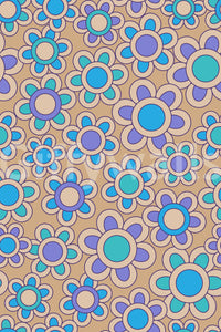 The Groovy Daisies mural gives the space a unique personality.

